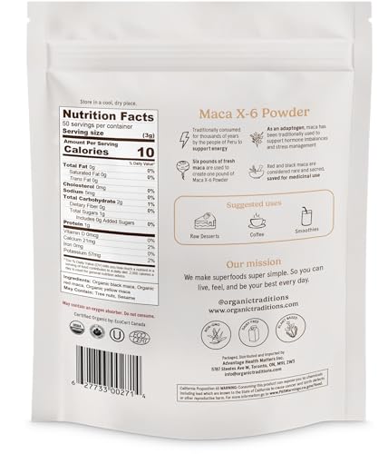 Superalimento concentrado de maca
