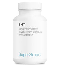Supersmart - BHT Supplement 300mg per Day - Butylated Hydroxytoluene | Non-GMO & Gluten Free - 90 Vegetarian Capsules - imagen 1