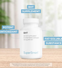 Supersmart - BHT Supplement 300mg per Day - Butylated Hydroxytoluene | Non-GMO & Gluten Free - 90 Vegetarian Capsules - imagen 3