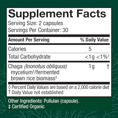 suplemento antioxidante con chaga