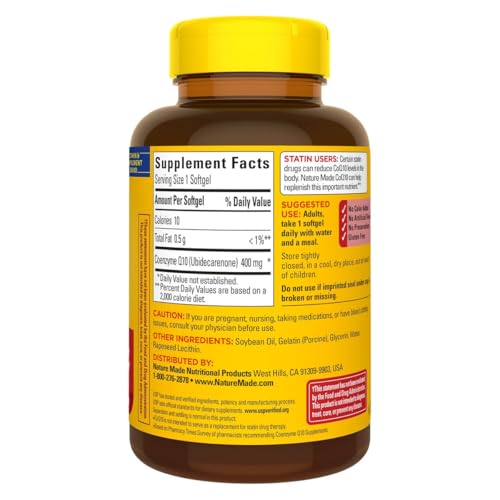Suplemento antioxidante CoQ10 blando