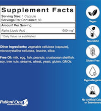 Suplemento antioxidante de 600 mg