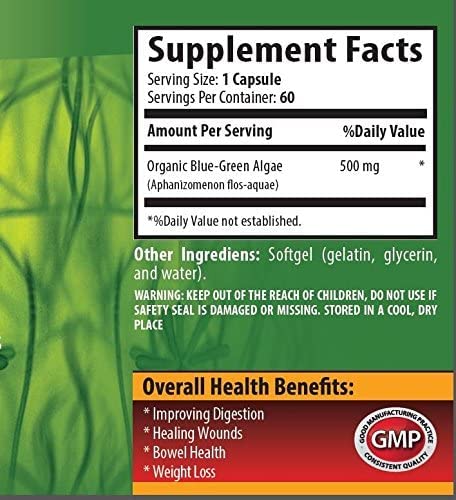 Suplemento antioxidante de espirulina