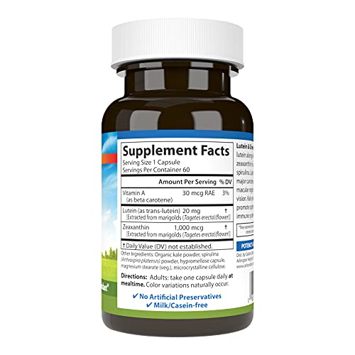 suplemento antioxidante de luteína