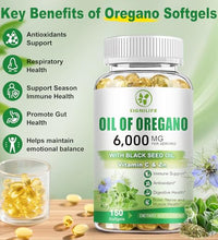 Suplemento antioxidante de orégano natural