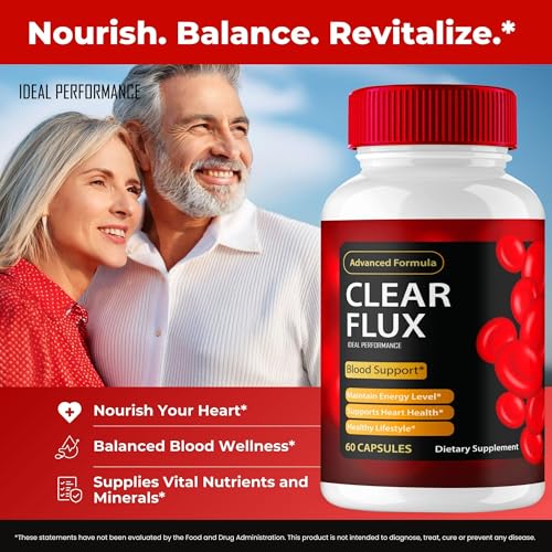 suplemento Clear Flux con vitaminas esenciales