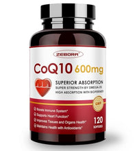 Suplemento CoQ10 600mg para energía