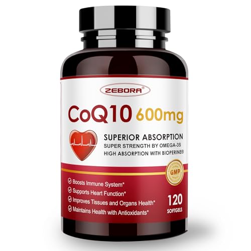 Suplemento CoQ10 600mg para energía