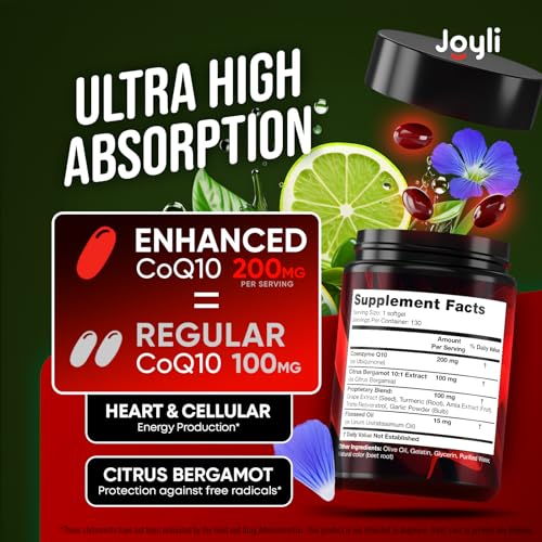 Suplemento CoQ10 para salud del corazón