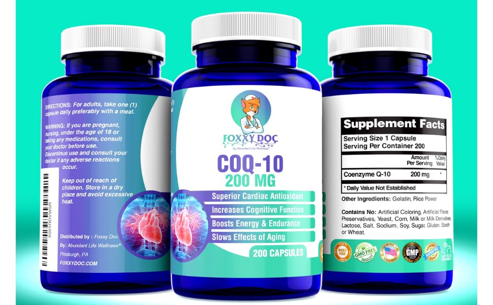 Suplemento CoQ10 vegano sin OGM