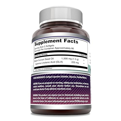suplemento de aceite de grosella negra sin gluten