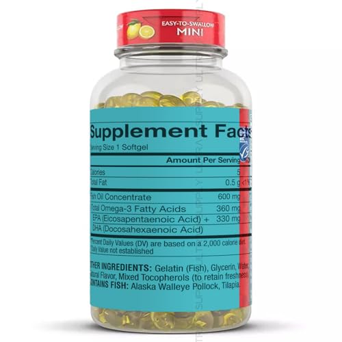 Suplemento de aceite de pescado fácil de tragar