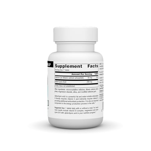 suplemento de ácido alfa lipoico 200 mg