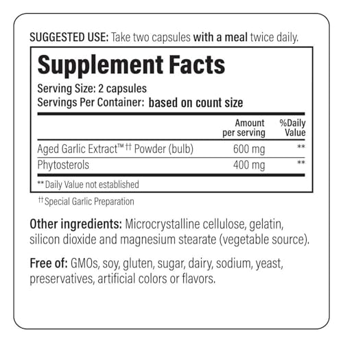 suplemento de ajo libre de GMO