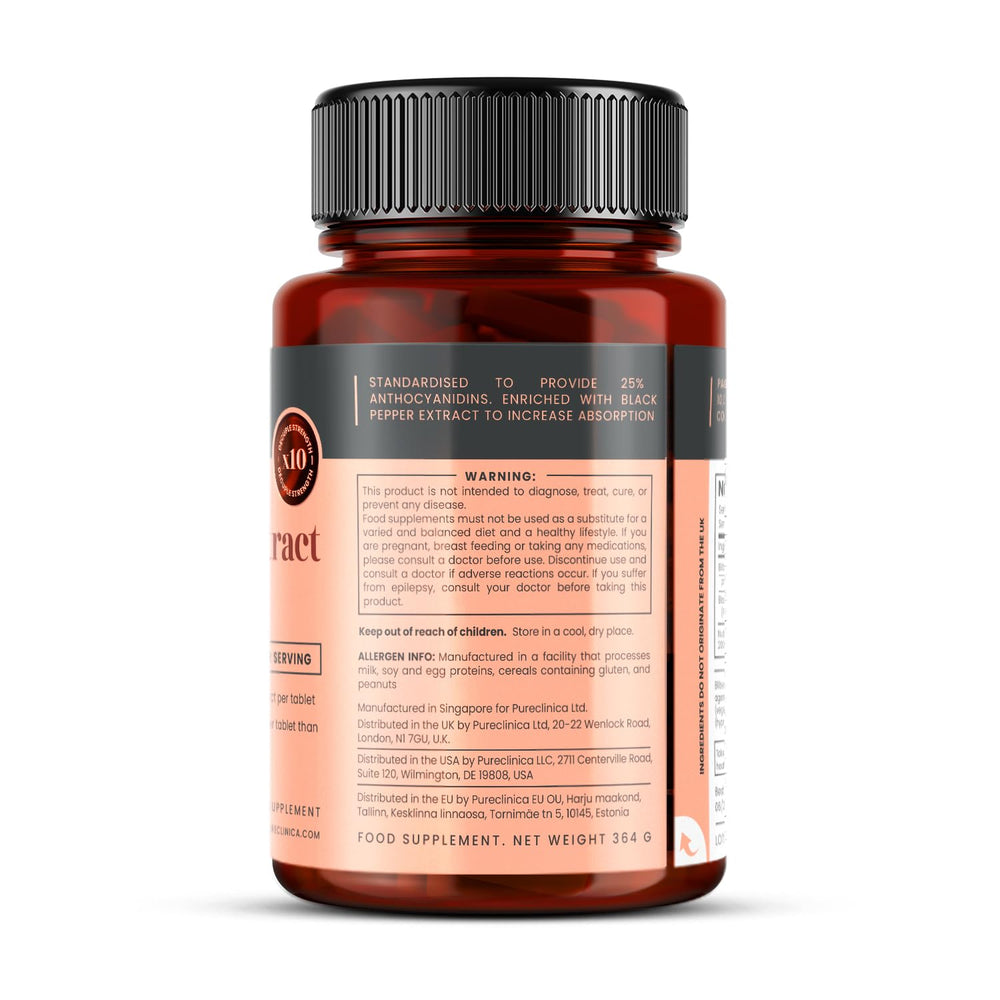 Suplemento de arándano 1000 mg