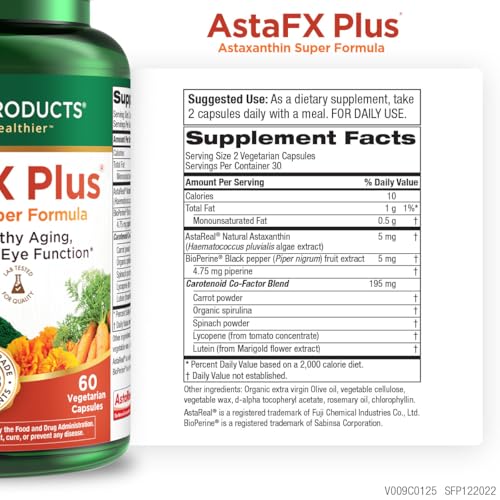 Suplemento de astaxantina natural