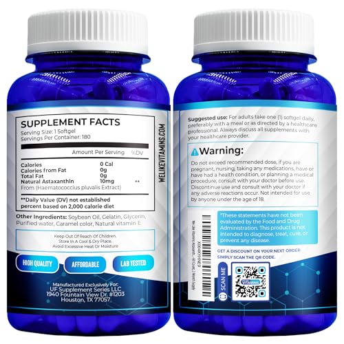 suplemento de astaxantina para bienestar