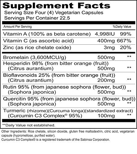 Suplemento de bioflavonoides en cápsulas