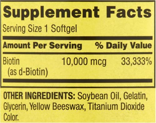 suplemento de biotina 10,000 mcg