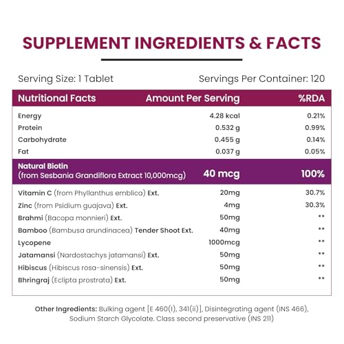 suplemento de biotina 10000mcg