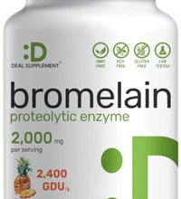 Suplemento de bromelina para digestión