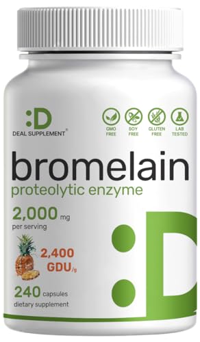 Suplemento de bromelina para digestión