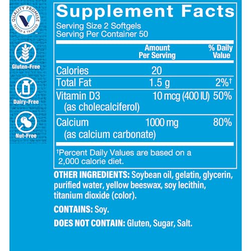 Suplemento de calcio con vitamina D