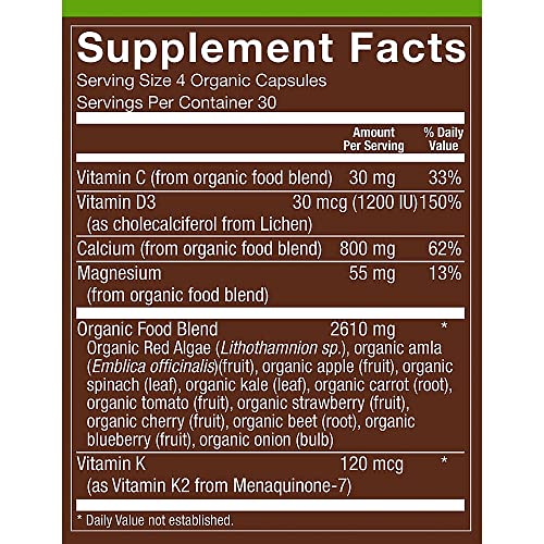 suplemento de calcio con vitaminas D3 y K2