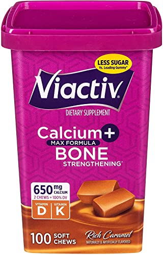 Suplemento de calcio Viactiv para huesos fuertes