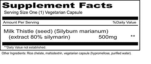 Suplemento de cardo mariano vegetariano