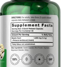 Suplemento de chicle de mástic 1500mg