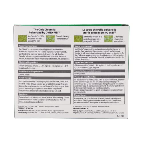 Suplemento de chlorella en tabletas
