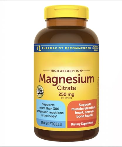 Suplemento de citrato de magnesio para músculos