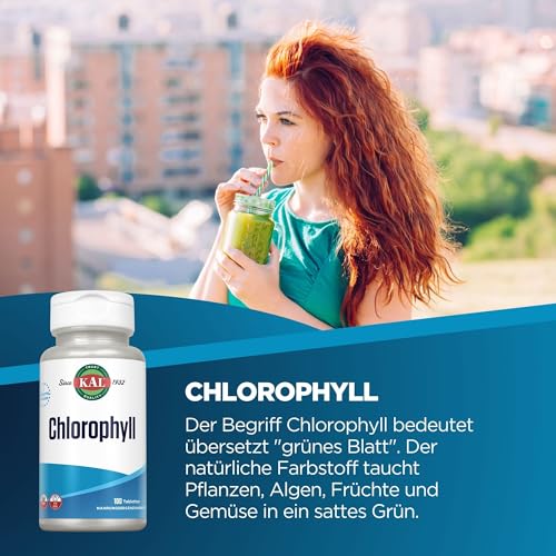 suplemento de clorofila KAL para detoxificación