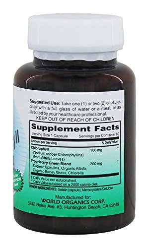 Suplemento de clorofila natural
