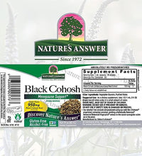 suplemento de cohosh negro sin alcohol y kosher