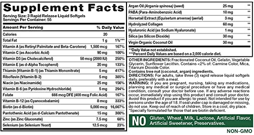 suplemento de colágeno con aceite de argán