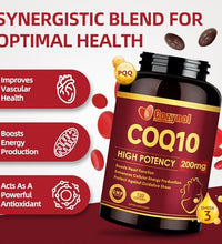 Suplemento de CoQ10 con Omega 3