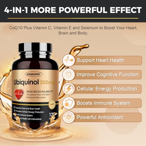 Suplemento de CoQ10 en softgels fáciles de tomar