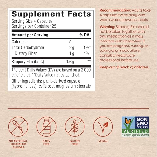 suplemento de corteza de olmo 1600 mg