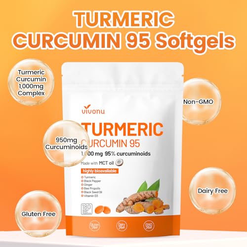 Suplemento de cúrcuma en softgels