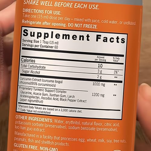 Suplemento de cúrcuma sabor naranja tropical
