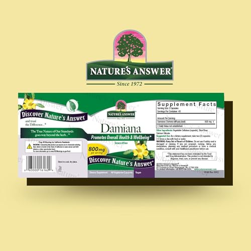 suplemento de damiana para energía natural