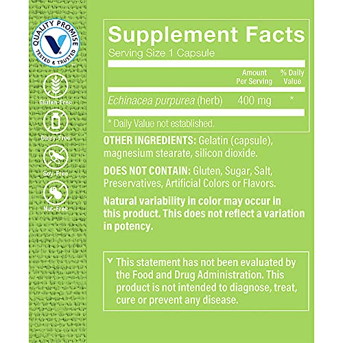 Suplemento de Echinacea para salud respiratoria