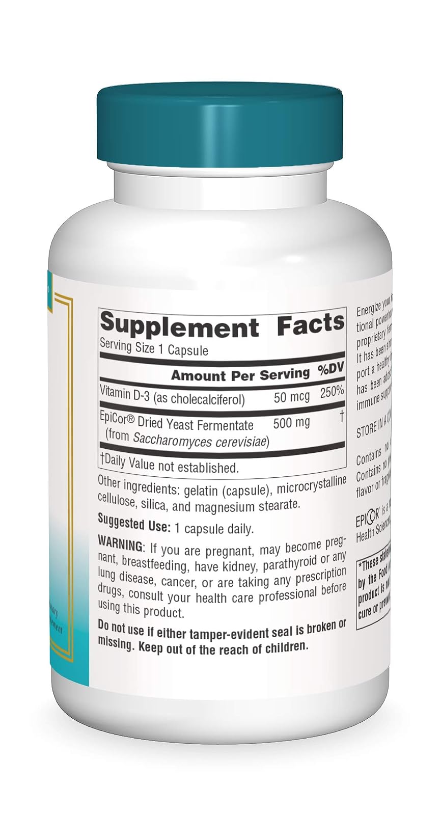 Suplemento de EpiCor con Vitamina D