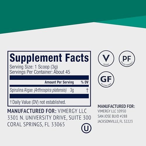 suplemento de espirulina sin gluten
