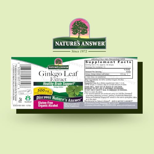 Suplemento de Ginkgo Biloba natural