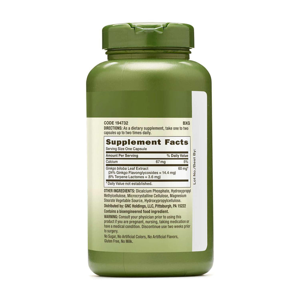 suplemento de Ginkgo biloba