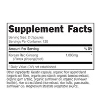 Suplemento de ginseng libre de OGM
