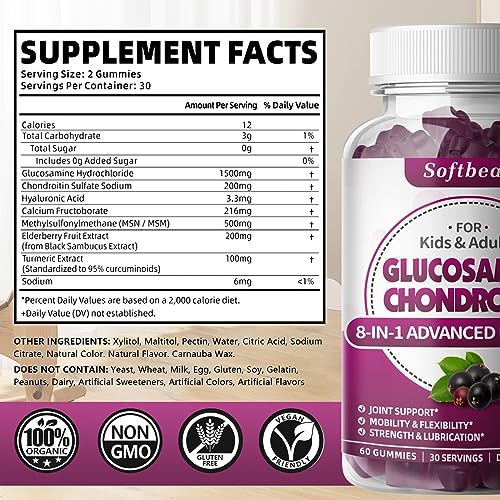 suplemento de glucosamina sin azúcar